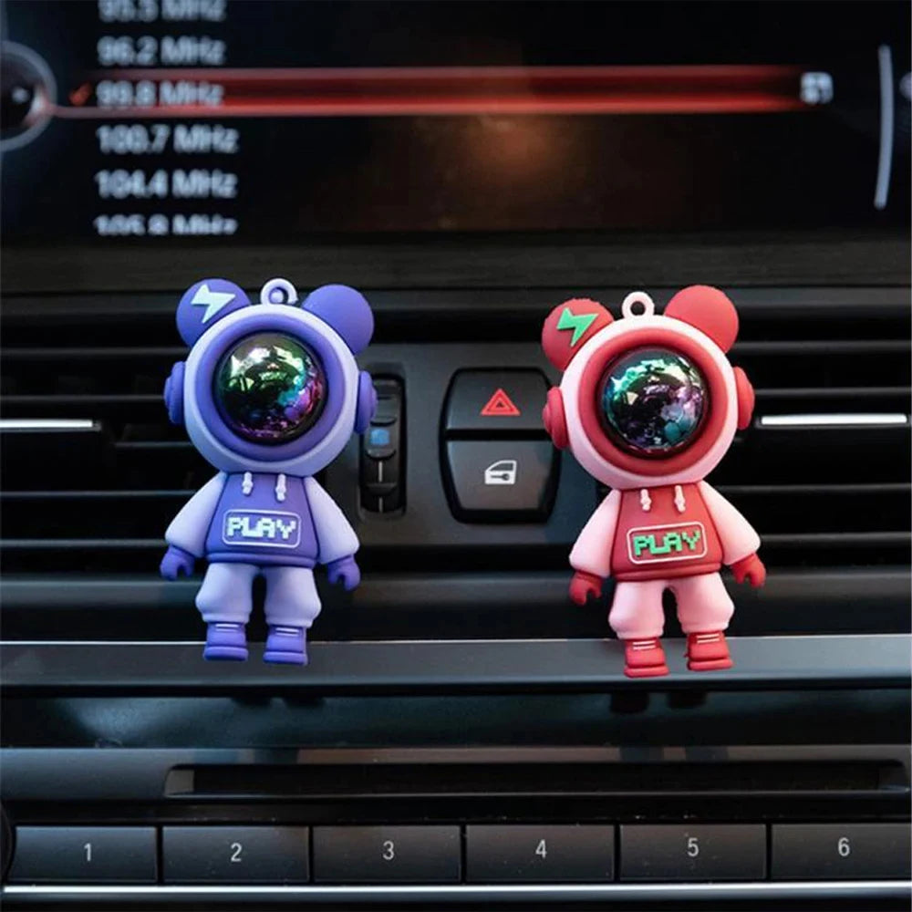 Cute Astronaut Figurines Ornaments Decoration Car Aromatherapy Air Freshener Air Vent Fragrance Interior Perfume Diffuser