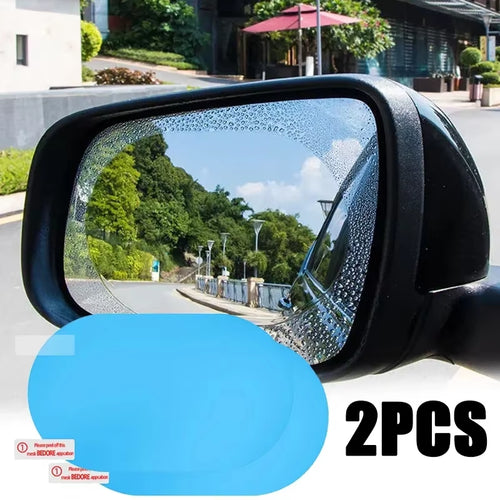 2Pcs Car Rain Rearview Mirror Films Waterproof Anti-Fog Car Mirror Rain Covers Window Anti-Rain Protector Film Auto Accessories