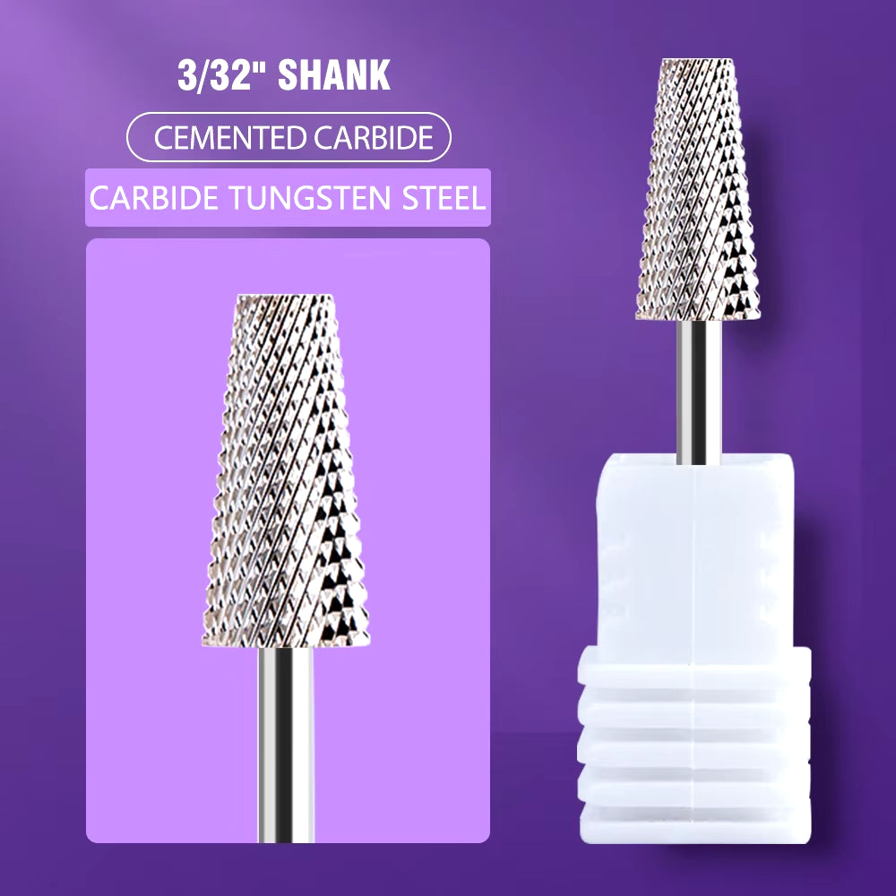 1Pc Nail Drill Bit Rotate Burr Milling Nail Cutter Bits Electric Drill Machine for Manicure Pedicure Tools