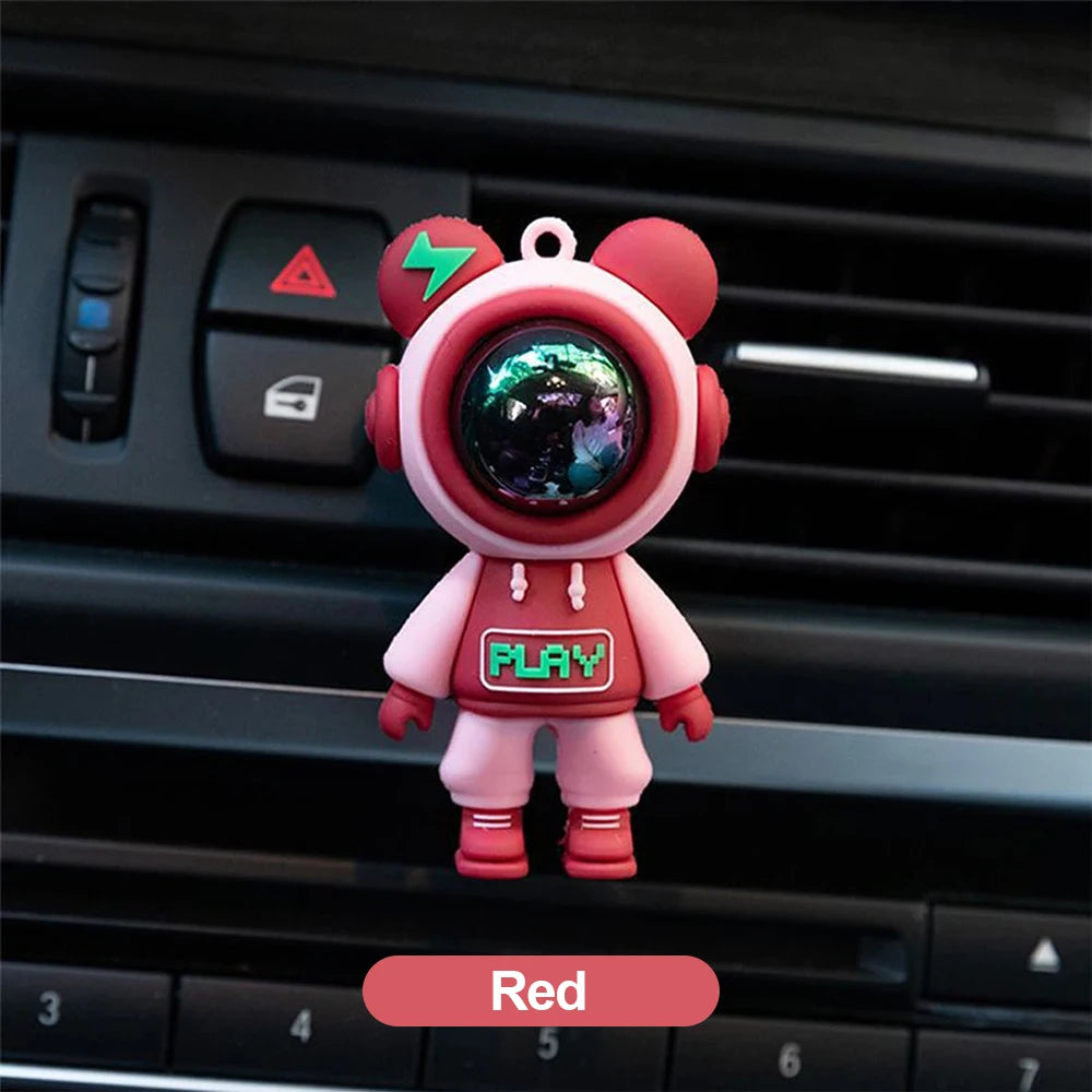 Cute Astronaut Figurines Ornaments Decoration Car Aromatherapy Air Freshener Air Vent Fragrance Interior Perfume Diffuser
